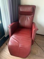 Bordeauxrode Prominent Relaxstoel, Huis en Inrichting, Fauteuils, Ophalen, Gebruikt, Leer, 75 tot 100 cm