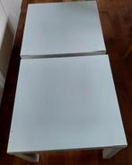GRATIS: 2 witte Ikea lack tafeltjes, Gebruikt, Vierkant, 55 tot 75 cm, Ophalen