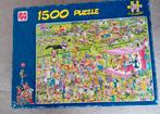 Jan van Haasteren Paardenrace Puzzel 1500 Stukjes, Ophalen, 500 t/m 1500 stukjes, Zo goed als nieuw, Legpuzzel