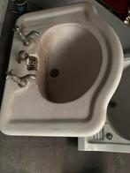 4 antieke witte wastafels prijs per stuk, Doe-het-zelf en Verbouw, Sanitair, Ophalen, Gebruikt, Wastafel