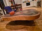 Grote houten tafel op wielen 10 cm dik, Ophalen, 200 cm of meer, 50 tot 100 cm, Zo goed als nieuw