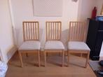 3x Ikea houten stoel EKEDALEN, Huis en Inrichting, Ophalen, Gebruikt, Hout, Drie