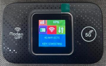 Mobiele 5G Wifi Router 300Mbs M9S-E LCD - Zwart beschikbaar voor biedingen
