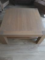 Houten salontafel met opbergruimte 100x100 cm, Huis en Inrichting, Tafels | Salontafels, Ophalen, 100 tot 150 cm, 50 tot 100 cm