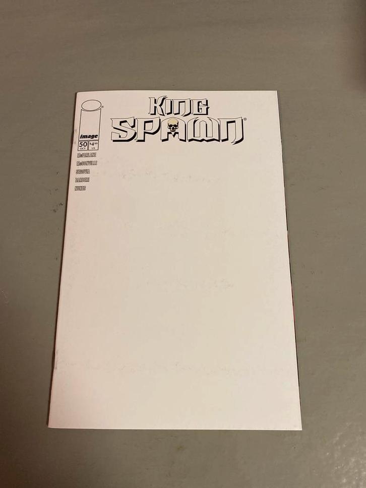 King Spawn #50 Blank Variant, Boeken, Strips | Comics, Zo goed als nieuw, Eén comic, Amerika, Ophalen of Verzenden