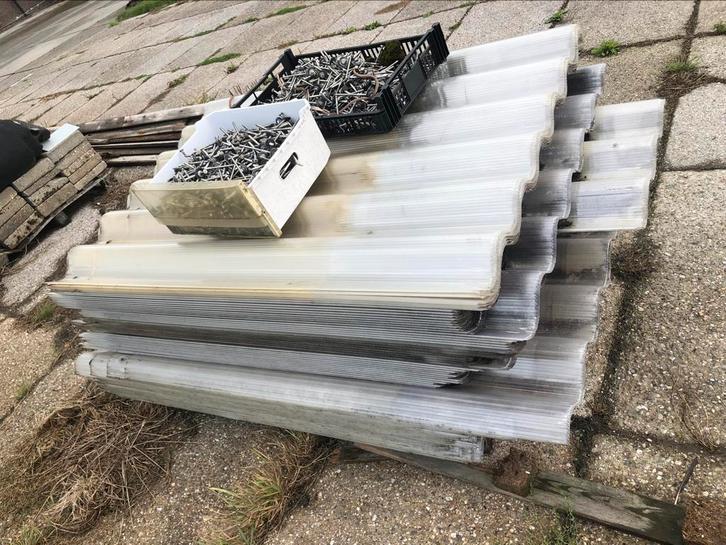 Lichtdoorlatende geïsoleerde golfplaten, Doe-het-zelf en Verbouw, Dakpannen en Dakbedekking, Zo goed als nieuw, Golfplaat, Kunststof
