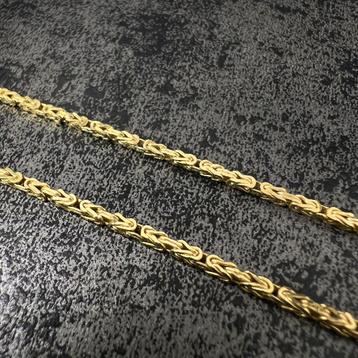 14k gouden koningsketting prachtig schakel italy beschikbaar voor biedingen