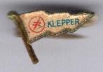 Klepper koper scheepsvlag broche ( J_115 ), Verzenden, Zo goed als nieuw, Transport, Speldje of Pin