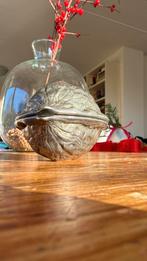 Vintage chroom notenkraker, decoratief & functioneel 544gr, Ophalen of Verzenden, Gebruikt