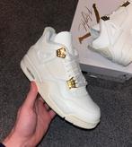 Jordan 4 Retro Metallic Gold maat 38,5, Nike Air Jordan, Wit, Nieuw, Ophalen of Verzenden