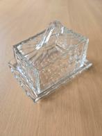 Nieuwstaat: Antieke Andries Copier kaasstolp/ botervloot €29, Antiek en Kunst, Antiek | Glas en Kristal, Ophalen of Verzenden