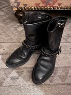 Bikerboots, Golden Goose, leer, zwart, Kleding | Dames, Schoenen, Verzenden, Zwart, Lage of Enkellaarzen, Golden Goose