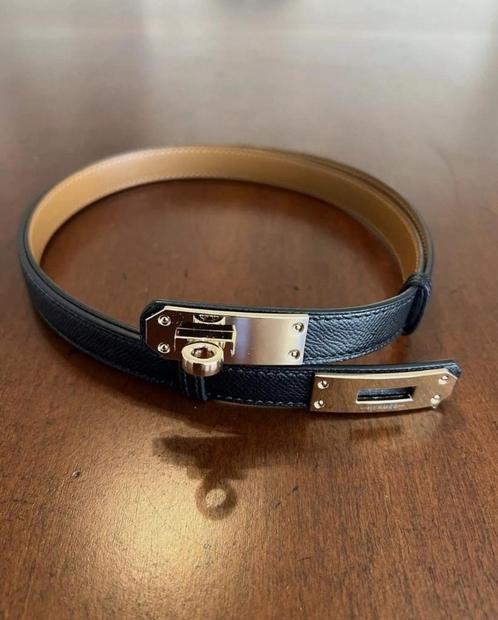 Hermes Kelly Riem, Kleding | Dames, Riemen en Ceinturen, Zo goed als nieuw, 100 cm of meer, Zwart, Ophalen of Verzenden