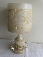 Vintage Sfeervolle  Albast Tafellamp, Huis en Inrichting, Lampen | Tafellampen, Ophalen of Verzenden, Zo goed als nieuw, Minder dan 50 cm