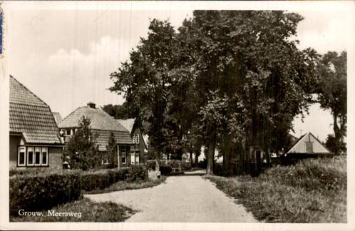 Meersweg Grouw, Verzamelen, Ansichtkaarten | Nederland, Gelopen, Friesland, Voor 1920, Ophalen of Verzenden