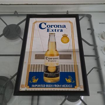Corona extra, bier reclame spiegel, €15,00.