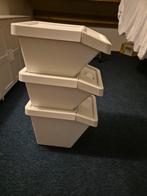 Witte wasboxen 3 stuks, Ophalen of Verzenden, Zo goed als nieuw, Kunststof, Minder dan 50 cm
