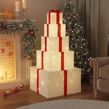 Kerstdecoratie geschenkdoos 250 LED's warm wit beschikbaar voor biedingen