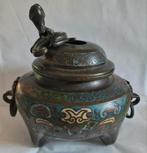Antieke chinese  cloisonné wierrook pot., Ophalen of Verzenden