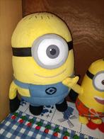 2 x Minions knuffel Minion 28 cm + 19 cm groot, Ophalen of Verzenden