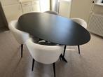 Stoelen + eettafel, 100 tot 150 cm, Eikenhout, Ophalen of Verzenden, Zo goed als nieuw