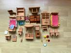 22 stuks houten vintage poppenhuis meubeltjes, Ophalen of Verzenden, Gebruikt, Poppenhuis