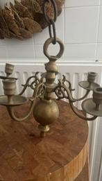kroonluchter messing antiek, Huis en Inrichting, Lampen | Kroonluchters, Ophalen of Verzenden, Gebruikt, Antiek