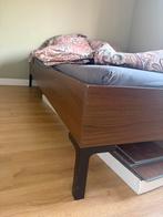 Ikea bed 140x200 - Egan model, Huis en Inrichting, Slaapkamer | Bedden, Ophalen, Gebruikt, Bruin, Tweepersoons