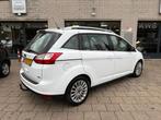 Ford Grand C-Max 1.0 Titanium 7p. Camera Bijgeluid motor !!!, Auto's, Ford, Voorwielaandrijving, 125 pk, 7 stoelen, Wit