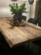 Robuuste eettafel stoer sober landelijk indutrieel, Huis en Inrichting, Tafels | Eettafels, Ophalen, 200 cm of meer, 50 tot 100 cm