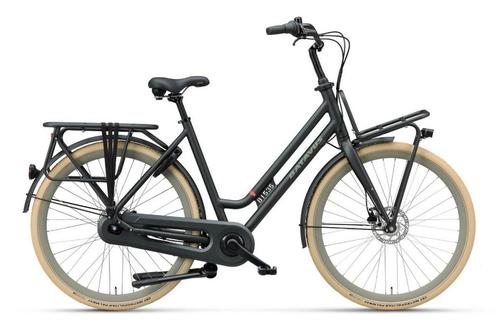 Batavus Quip Extra Cargo Dames Zwart Mat 55cm 2021, Fietsen en Brommers, Fietsen | Dames | Damesfietsen, Gebruikt, Batavus, 53 tot 56 cm