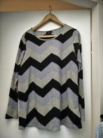 Zizzi cozy trui Maat 42/44 paars zwart, Zizzi, Paars, Maat 42/44 (L), Ophalen of Verzenden