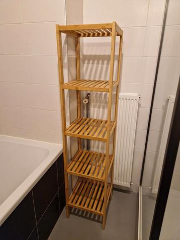 Bamboe Badkamerrek - 5 Planken - 146x33 beschikbaar voor biedingen