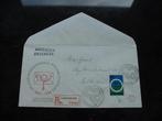 FDC 57, Postaal overleg 1963, beschreven, met open klep., Verzenden, Beschreven, Nederland