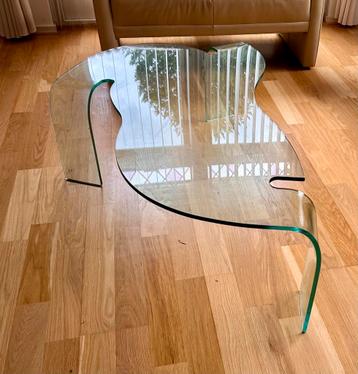Vintage Design glazen Fiam salontafel van Hans von Klier beschikbaar voor biedingen