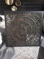 Houtsnij werk uit Indonesië zwart met zandkleur, Huis en Inrichting, Woonaccessoires | Wanddecoraties, Ophalen, Zo goed als nieuw