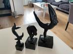3 bronzen beeldjes van nic jonk uit 1981, Ophalen, Brons