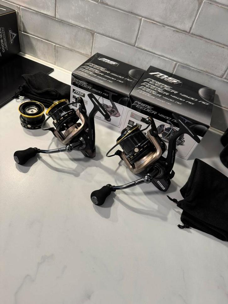 ms range prime feeder ng 3500 en ng 4500 molens , toppers !, Watersport en Boten, Hengelsport | Witvissen, Nieuw, Molen, Ophalen of Verzenden