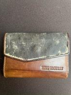 HILLBURRY VINTAGE LEREN COGNAC BRUIN CHT LEER PORTEMONNEE, Overige merken, Gebruikt, Bruin, Ophalen of Verzenden