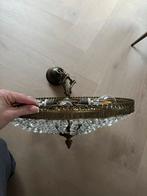 Vintage Kroonluchter met Kristallen, Huis en Inrichting, Ophalen, Gebruikt, Glas, Minder dan 50 cm