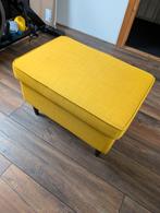 Ikea Strandmon poef/voetenbank geel, Huis en Inrichting, Ophalen, Minder dan 50 cm, Gebruikt, Stof