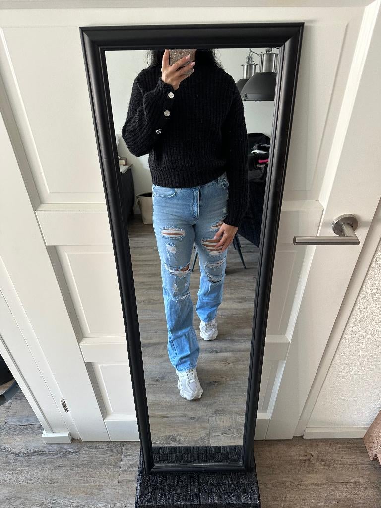 Super gave gebreide trui van Nikkie, zwart, maat 34, ZGAN!, Zwart, Ophalen of Verzenden, Zo goed als nieuw, Nikkie