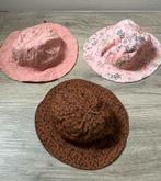 3 Hema hoedjes maat 98/104, Gebruikt, Meisje, Hoed, Ophalen of Verzenden