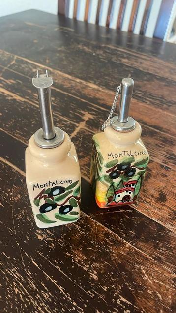 Olie / balsamico, aardewerk, toscane Montalcino beschikbaar voor biedingen