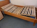 Hasena Bed met mechanisch verstelbare lattenbodem, Huis en Inrichting, Slaapkamer | Bedden, Ophalen, 100 cm, Eenpersoons, Beige