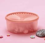 Vintage Tupperware Koektrommel met Sterdeksel - Roze, Huis en Inrichting, Ophalen of Verzenden, Nieuw, Rood, Bus of Trommel