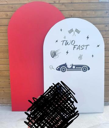 Te koop: 2x ‘thema Two Fast’ Backdrops borden ️️ beschikbaar voor biedingen
