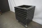 Rijdende bloembak, plantenbak Hillhout 49x49x60, Tuin en Terras, Bloembakken en Plantenbakken, Gebruikt, Minder dan 60 cm, 60 cm of meer