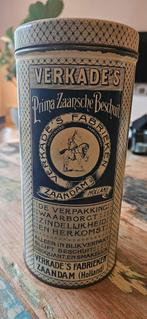 Antieke Verkade Beschuitbus, Verzamelen, Blikken, Ophalen of Verzenden, Gebruikt, Beschuit, Verkade