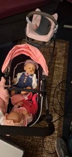 Baby Born poppenwagen + 2 poppen en accessoires, Ophalen of Verzenden, Zo goed als nieuw, Kinderwagen, Maxi-Cosi